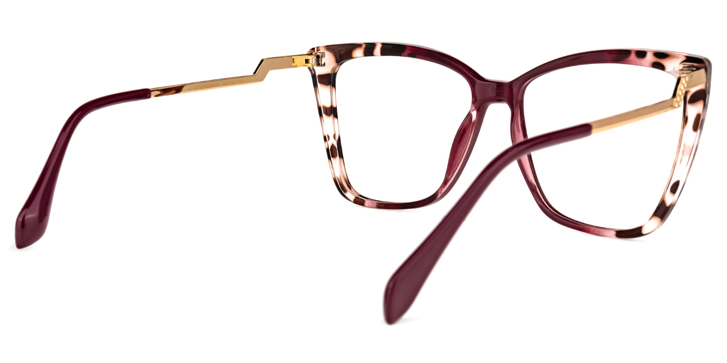 Awilda Cateye Purple and tortoise Glasses and Frame3