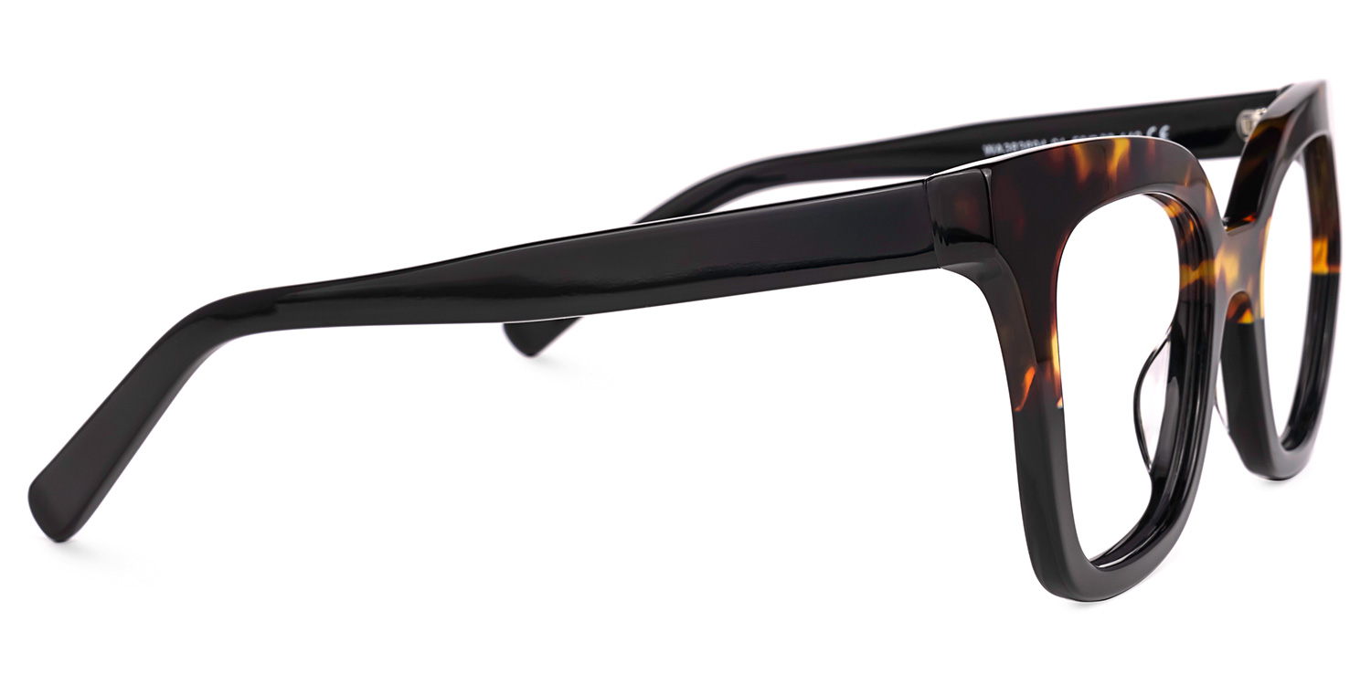 Meka Square Two-Tone Glasses | Zeelool Glasses2