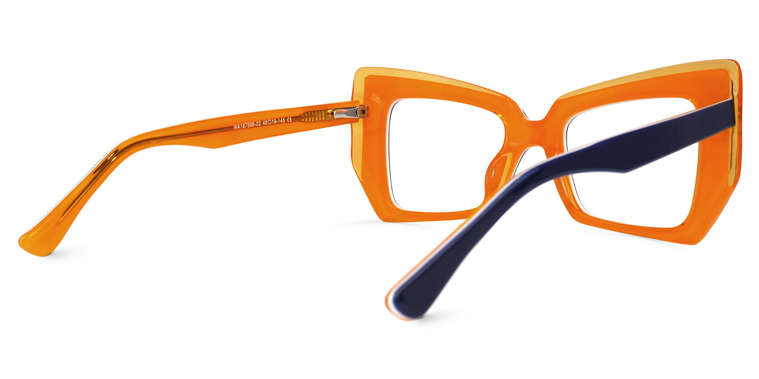 Verdejo Geometric Dark-Blue Glasses | Zeelool Glasses3