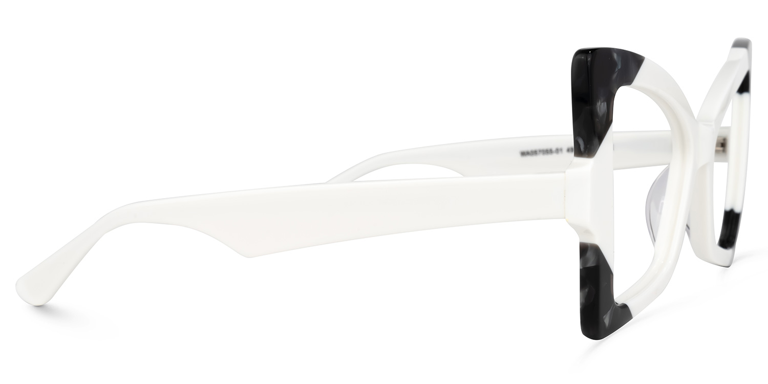 Joanie Geometric White Glasses3