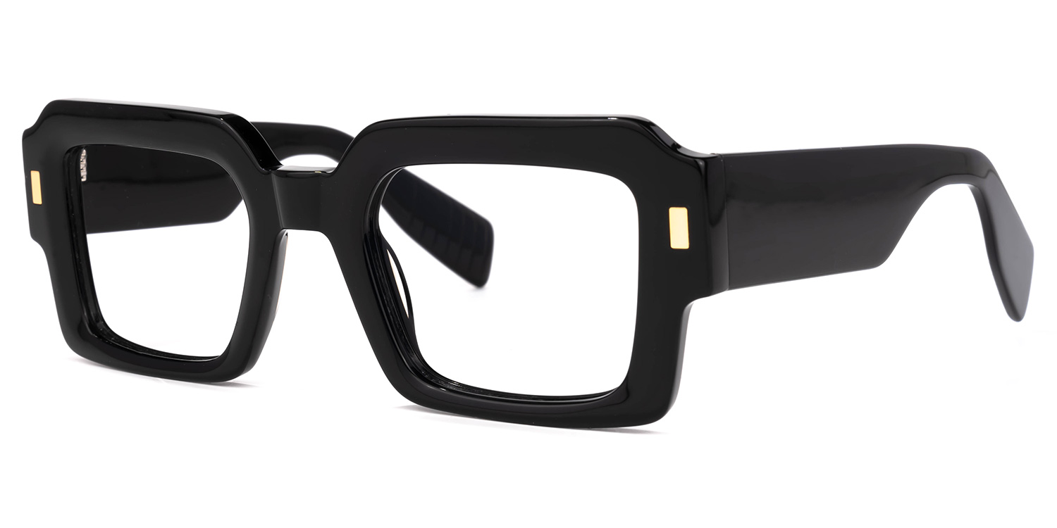 Bobbee Square Black Glasses1