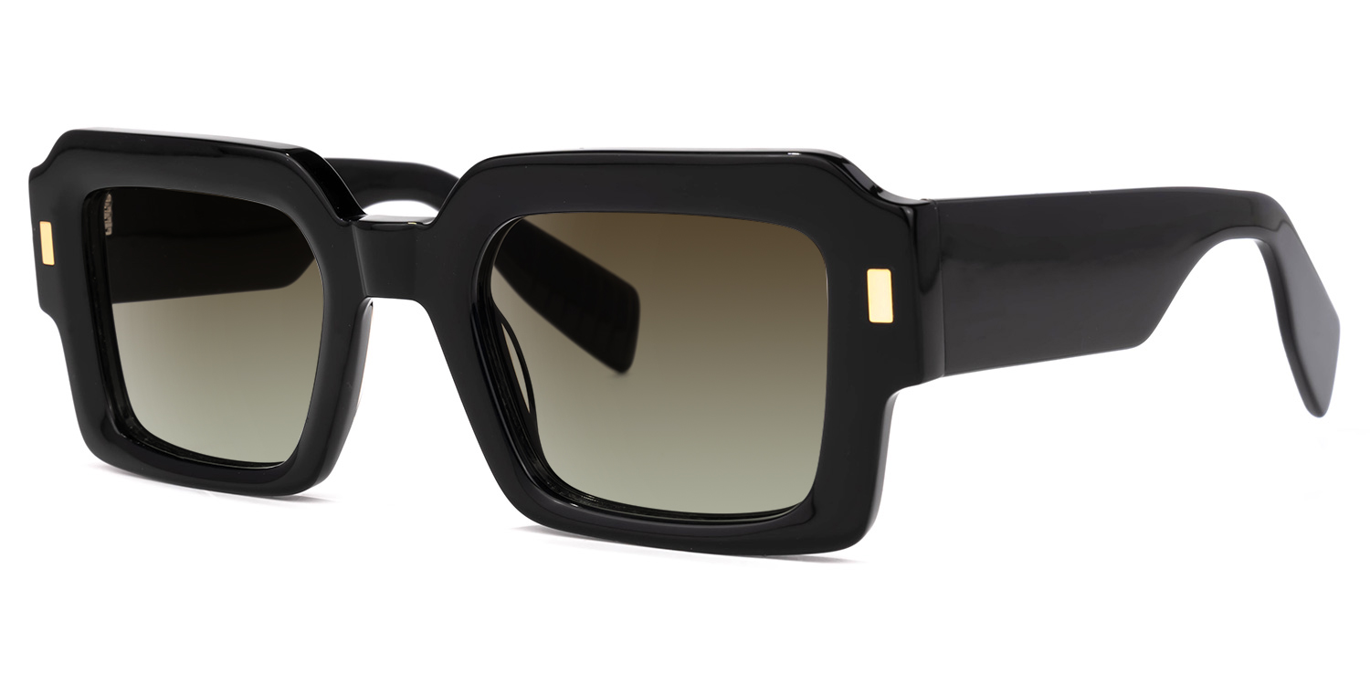 Bobbee Square Black Sunglasses1