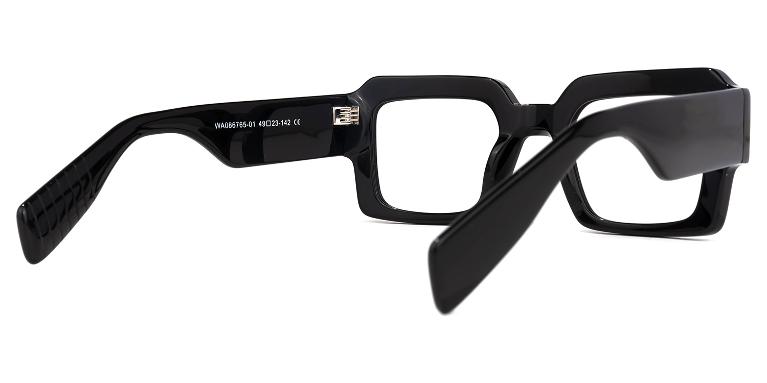 Bobbee Square Black Glasses3