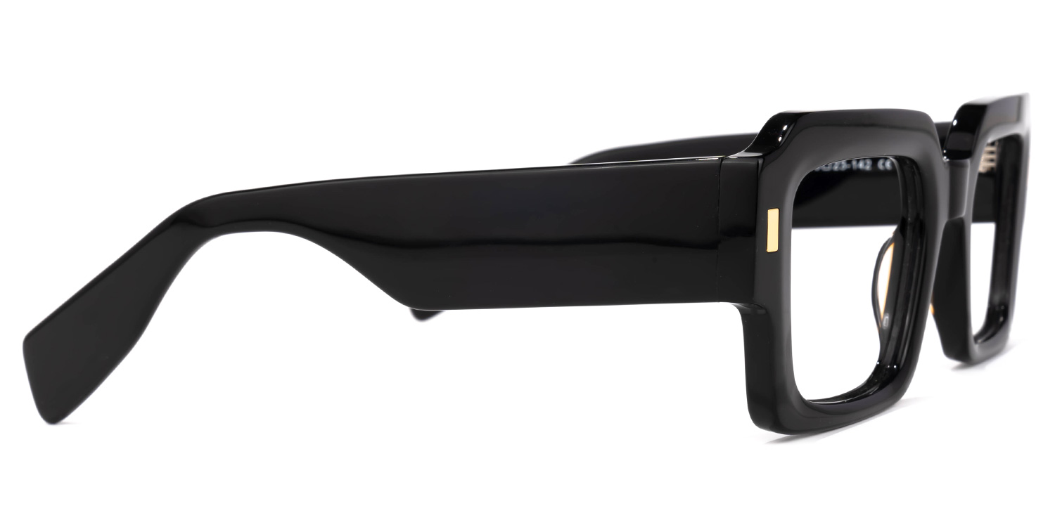 Bobbee Square Black Glasses2