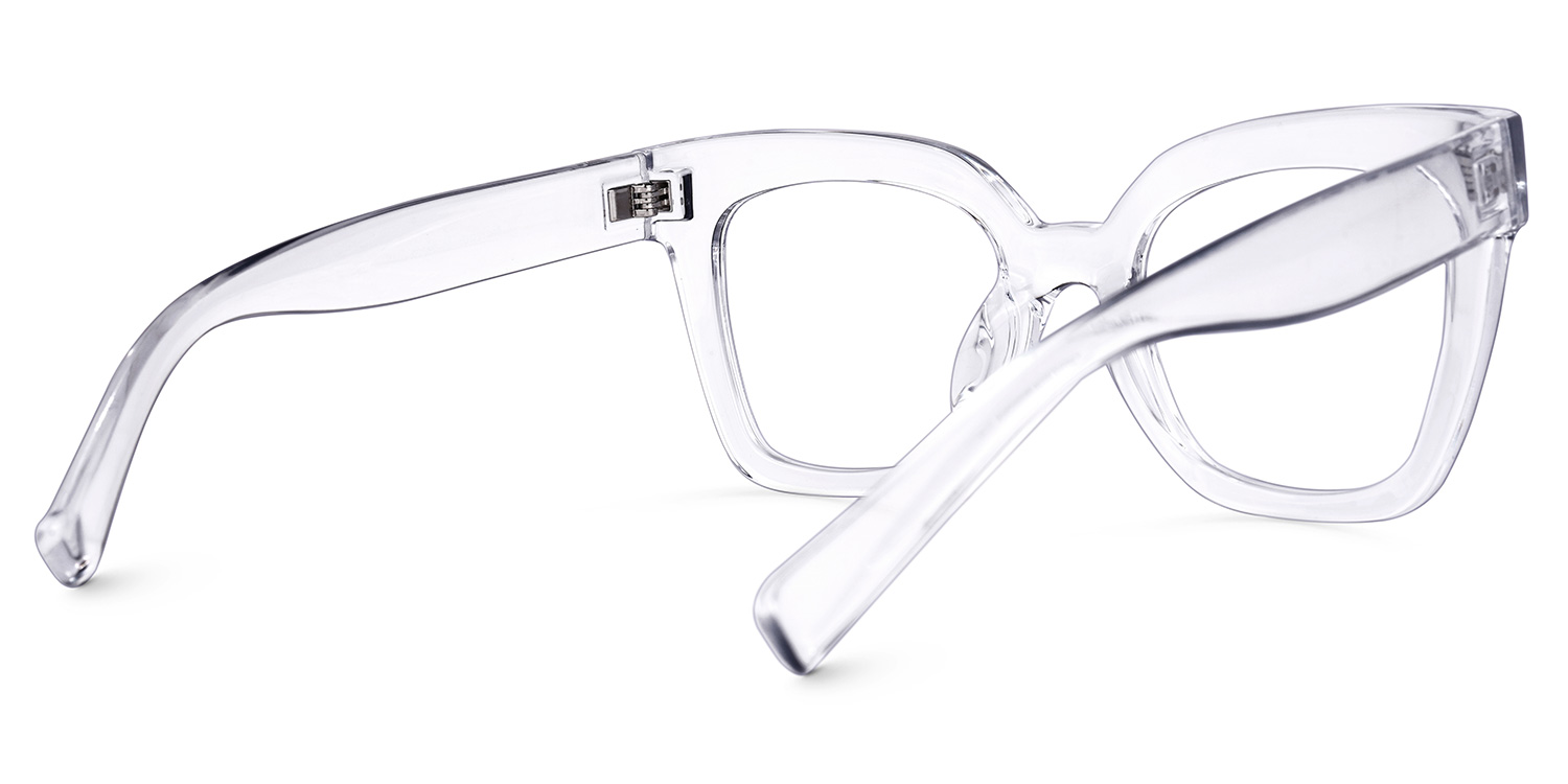 Malcolm Square Crystal TR90 Frame Glasses | Zeelool3