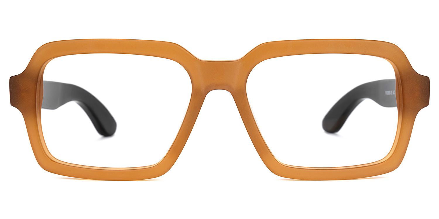 Cassells Square Earthy-Yellow Glasses0