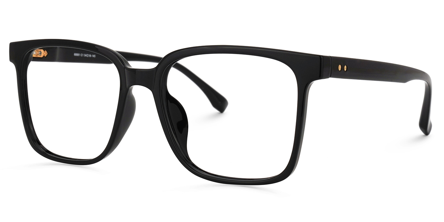 Contreras Square Black Glasses | Zeelool Glasses1