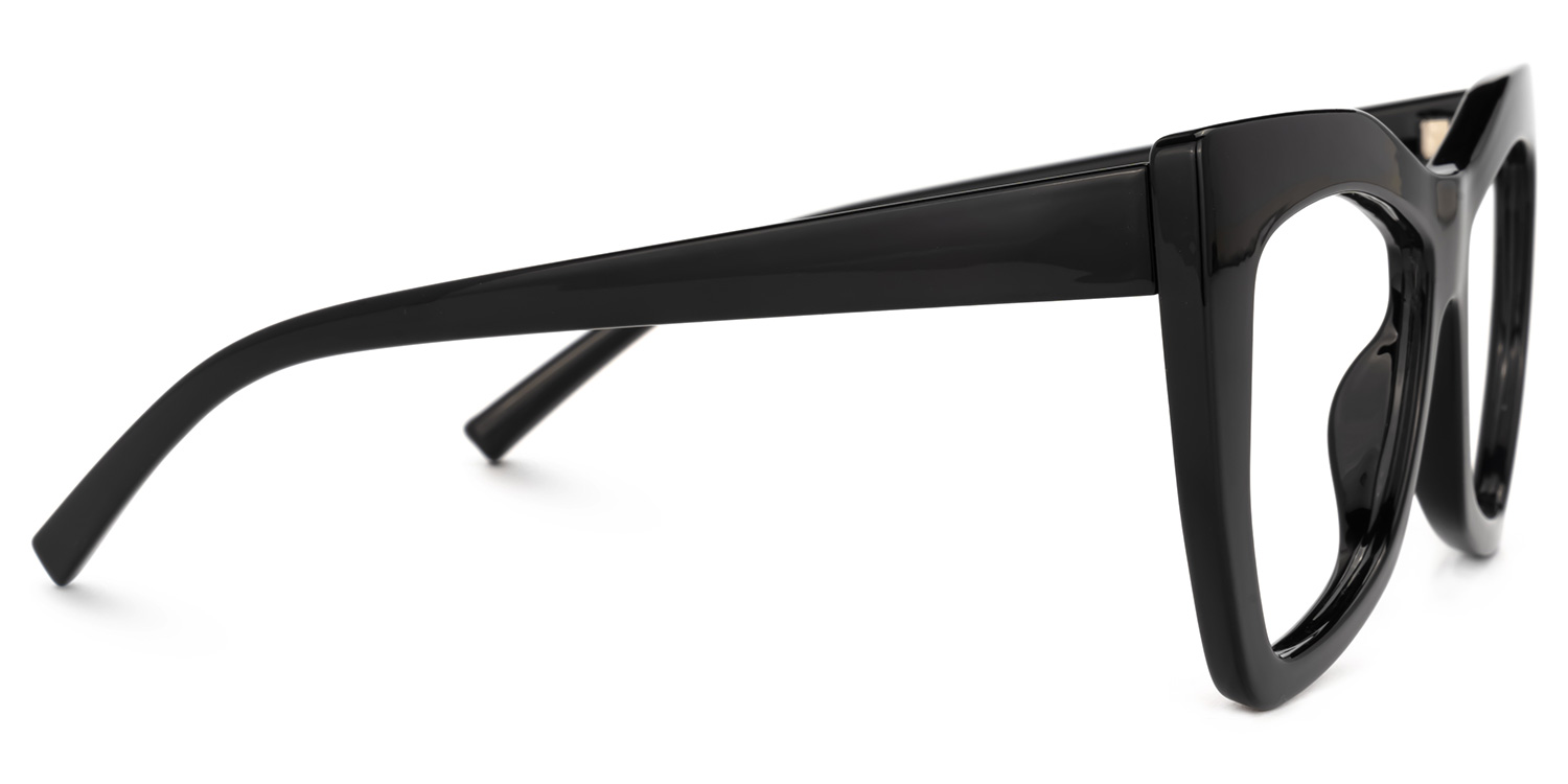 Zenteno Cateye Black Glasses | Zeelool Glasses2