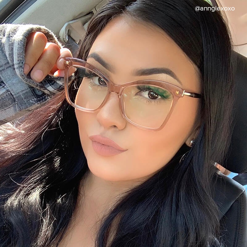 Isaebella Butterfly Champagne Frame Glasses | Zeelool5