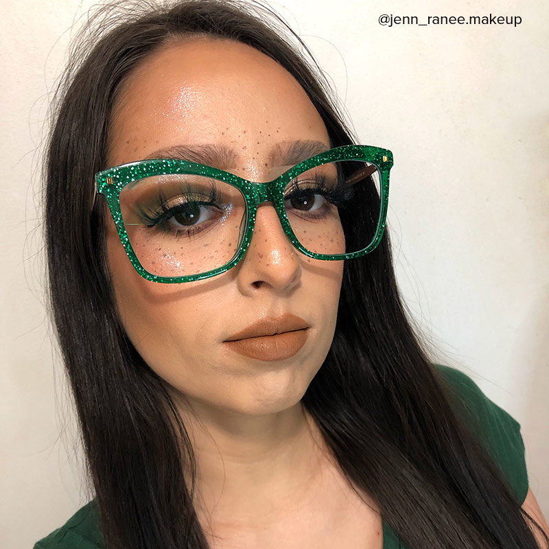 Isaebella Butterfly Green Glasses8