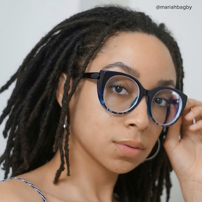 Migdalia Cateye Dark-Blue Glasses6