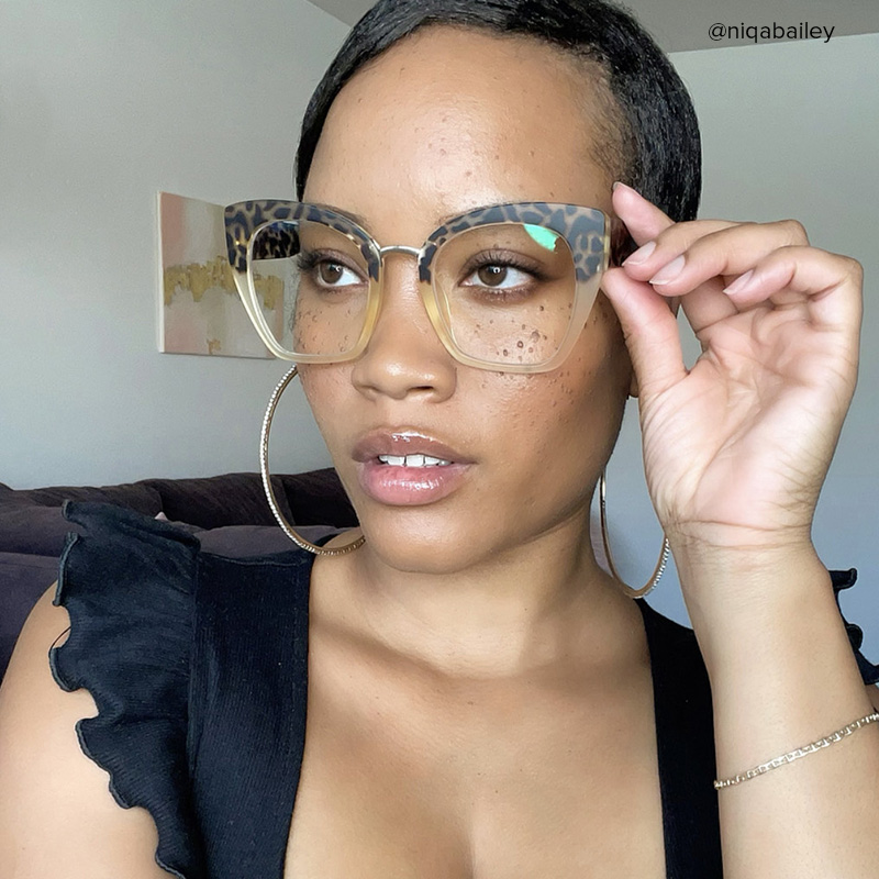 Denis Cat-eye Light Tortoise Frame Glasses | Zeelool10