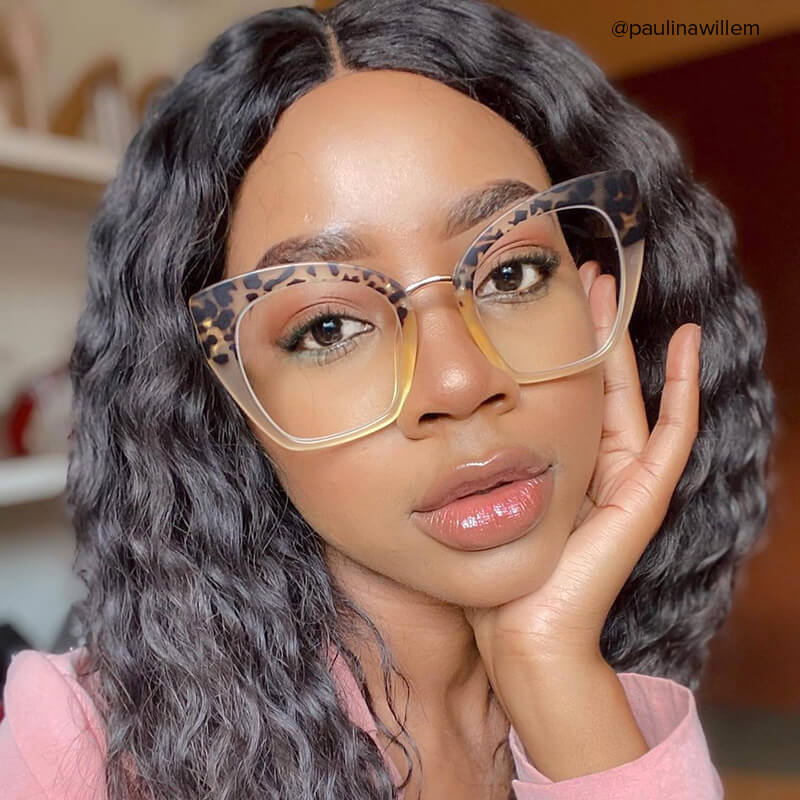 Denis Cat-eye Light Tortoise Frame Glasses | Zeelool9