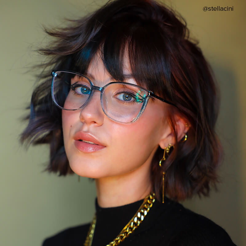 Rodz Green Frame Glasses with Square Design | Zeelool4