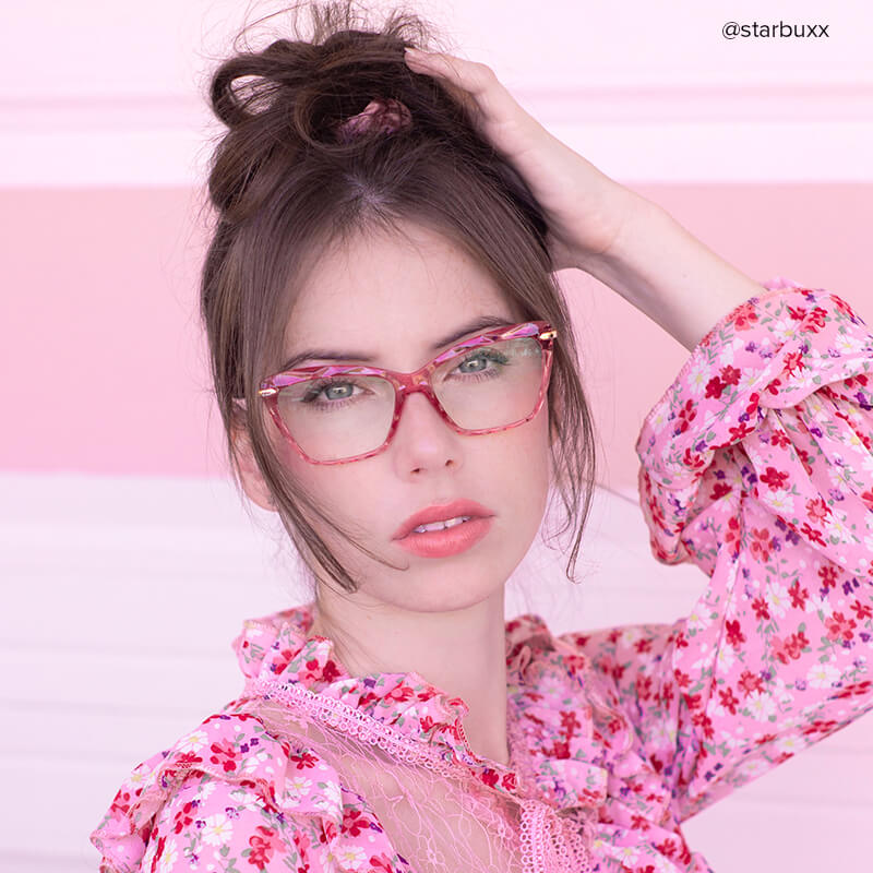 Juliet Cat-eye Pink Frame Glasses | Zeelool Optical8