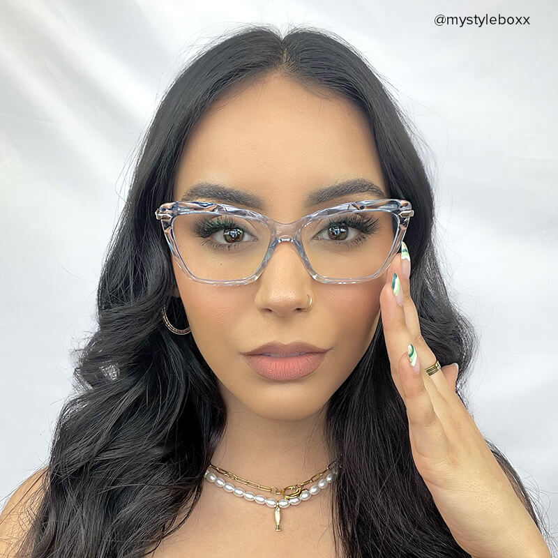 Juliet Cateye Light Blue Glasses5