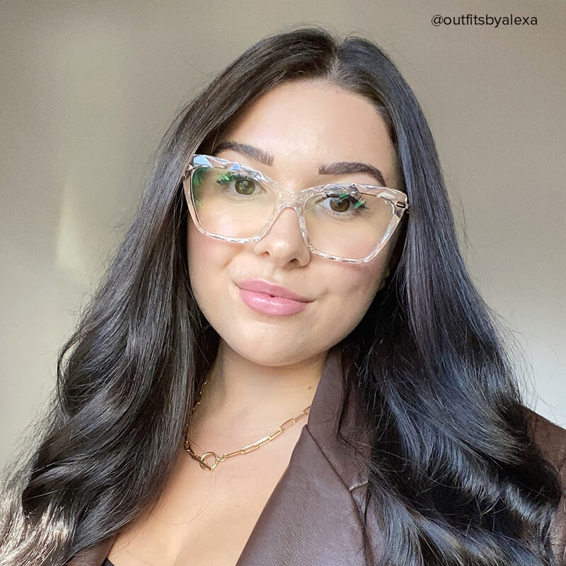 Juliet Cateye Crystal Frame Glasses | Zeelool Optical7