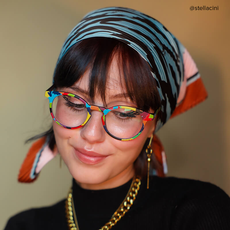 Street-Artist Round Colorful Glasses5