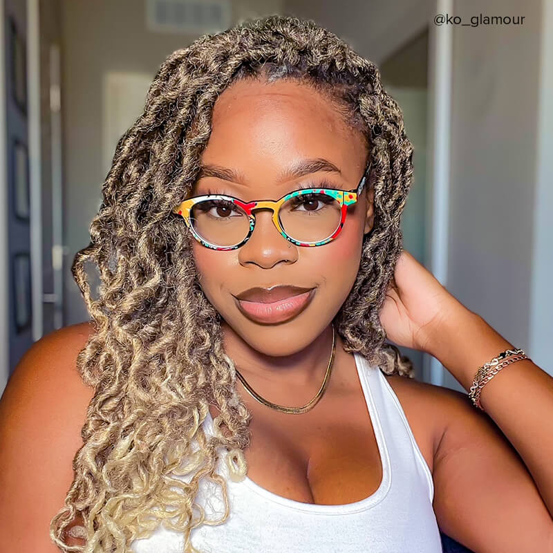 Street-Artist Round Colorful Glasses | Zeelool Glasses5