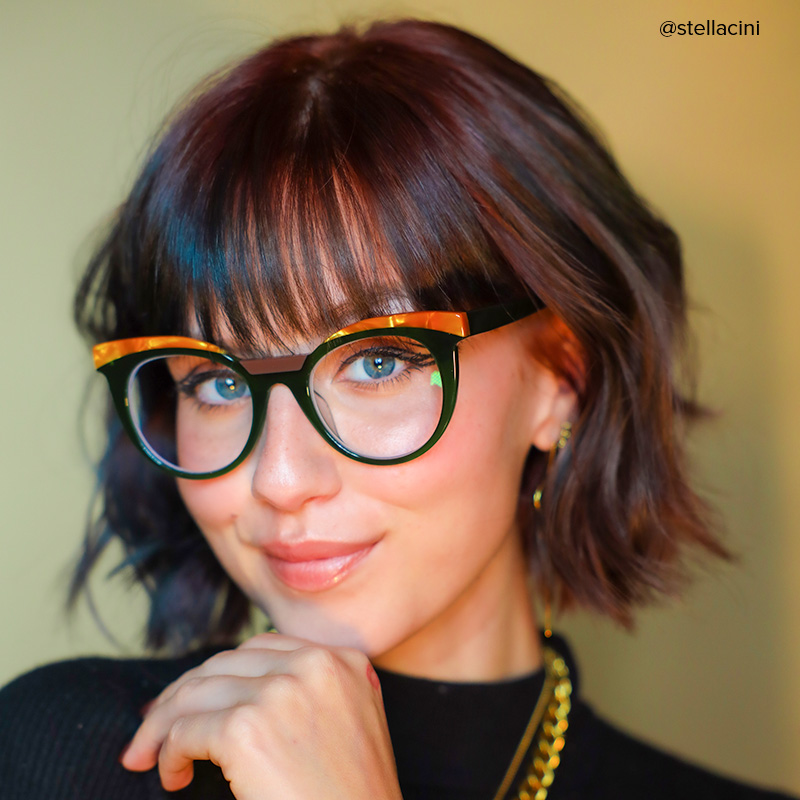 Lismary Cateye Green Glasses4