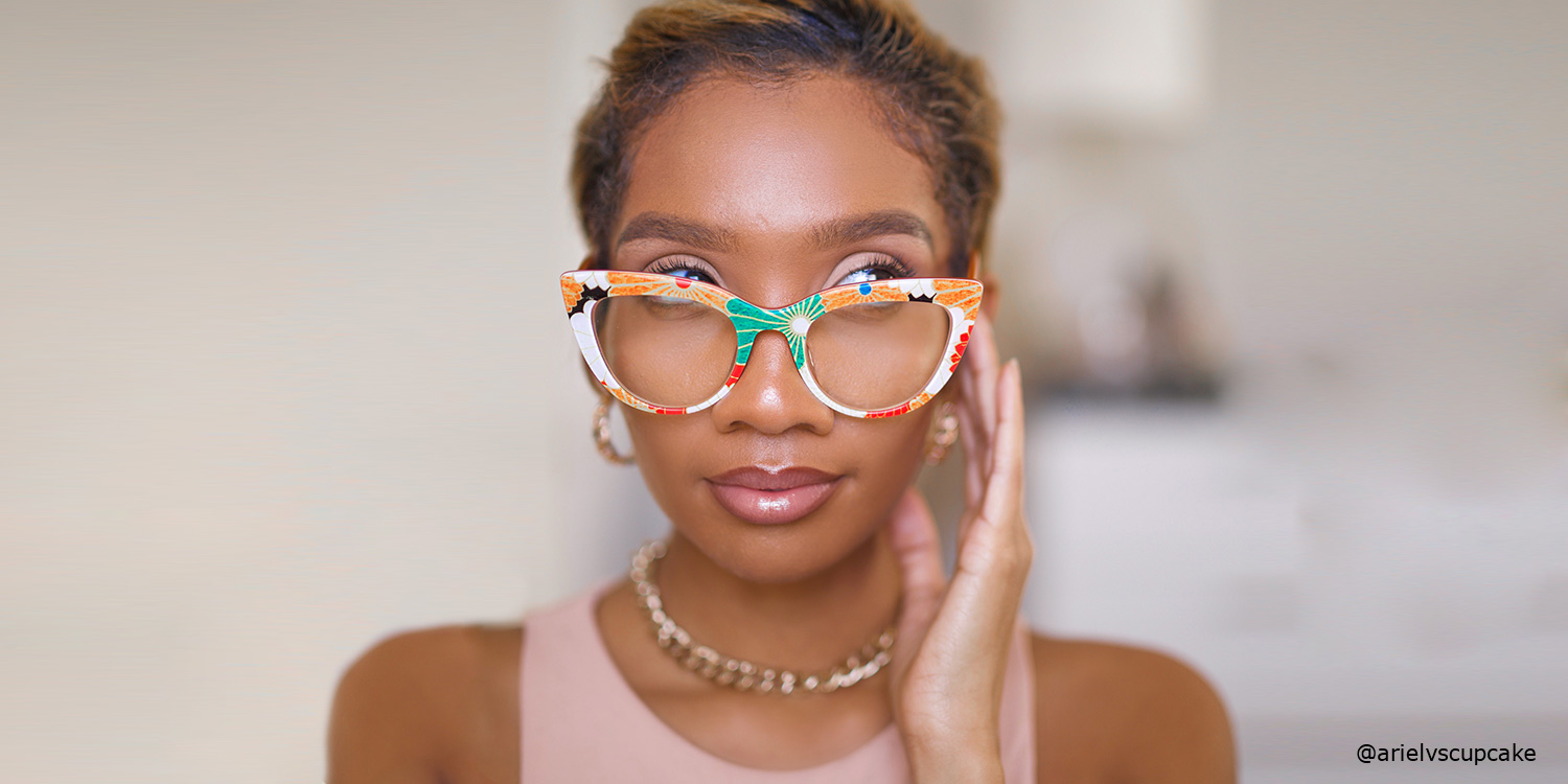 Makie Cateye Yellow Glasses | Zeelool Glasses2