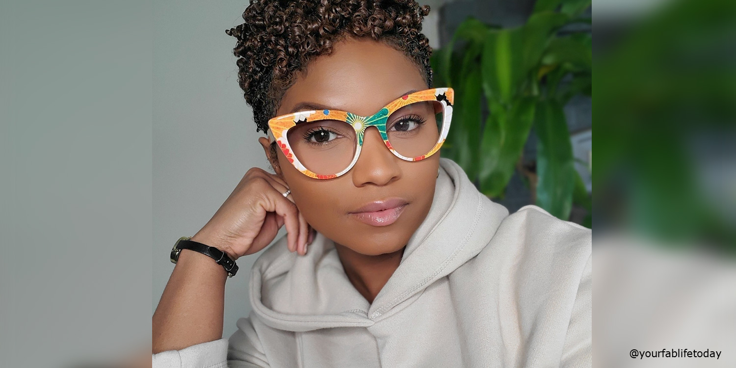 Makie Cateye Yellow Glasses1