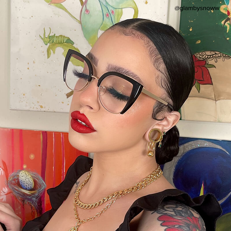 Brewer Cateye Black Frame Glasses | Zeelool Optical10