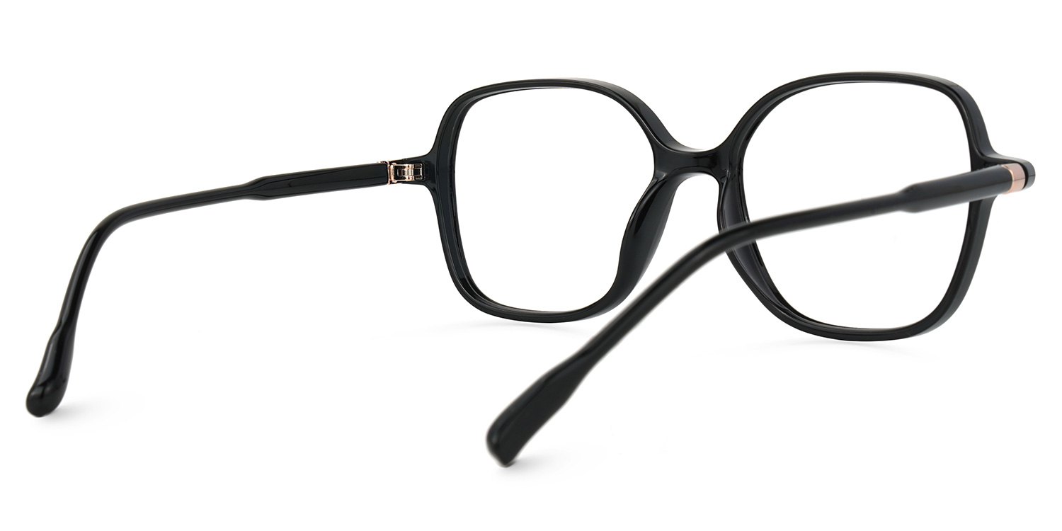 Lenzie Square Black Glasses3