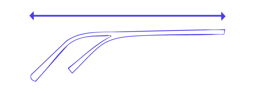 zeelool eyeglasses temple length